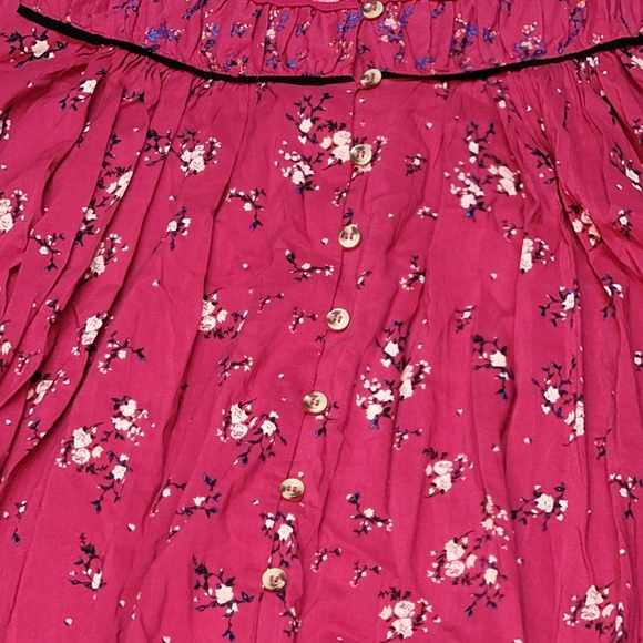 Free People Berry Combo blouse size SP NWOT - Picture 7 of 10